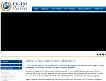 Tablet Screenshot of eximglobalpartners.com